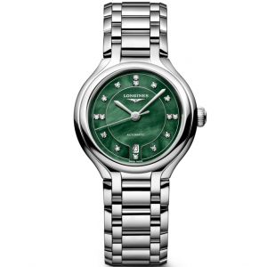 Đồng hồ Longines PrimaLuna L8.123.4.07.6 81234076 Xanh lá xà cừ 30 mm