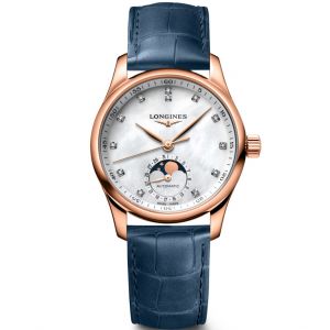 Đồng hồ Longines Master Collection Moonphase L2.409.8.87.2 24098872 Trắng xà cừ 34 mm