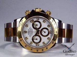 Đồng hồ Rolex Cosmograph Daytona 40 M116523 116523 Mặt trắng vàng