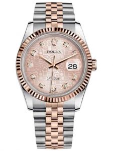 Đồng hồ Rolex Datejust 36 M116231-0058 116231-0058  Vàng Hồng 18ct Mặt hồng vi tính Cọc số kim cương