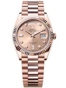 Đồng hồ Rolex Day-Date 36 M128235-0009 128235-0009 Vàng Everose 18ct Mặt hoa hồng