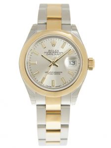 Đồng hồ Rolex Lady-Datejust 28 M279163-0020 279163-0020 Thép Oystersteel và Vàng Kim 18ct Mặt Bạc
