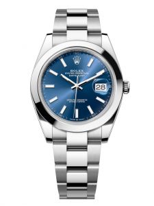 Đồng hồ Rolex Datejust 41 M126300-0001 126300-0001 Thép Oystersteel Mặt xanh sáng