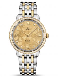 Đồng hồ Omega De Ville Prestige Butterfly 424.25.33.60.58.001 32.7 Yellow Gold Steel