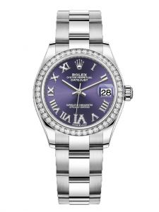Đồng hồ Rolex Datejust 31 M278384RBR-0029 278384RBR-0029 Thép Oystersteel và Vàng Trắng 18ct Mặt Aubergine kim cương - Mẫu 2020