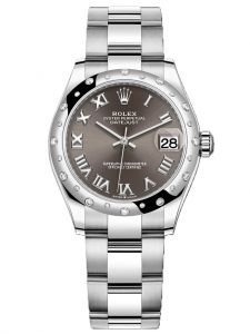 Đồng hồ Rolex Datejust 31 M278344RBR-0023 278344RBR-0023 Thép Oystersteel và Vàng Trắng 18ct Mặt xám đậm Niềng Kim cương - Mẫu 2020