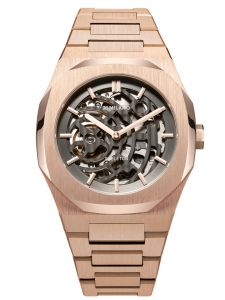 Đồng Hồ D1 Milano Rose Gold Skeleton Bracelet  SKBJ03