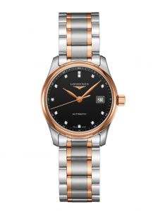 Đồng hồ Longines Master L2.257.5.59.7 L22575597 Vàng hồng 18K Mặt Đen Nạm Kim Cương - Lướt