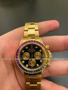 Đồng hồ Rolex Cosmograph Daytona 40 Vàng Kim 18ct M116528 116528 Custom Rainbow