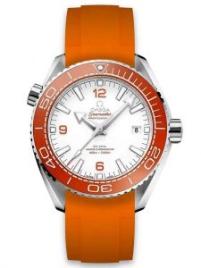 Đồng hồ Omega Seamaster Planet Ocean 600M Co-Axial Master Chronometer 215.32.44.21.04.001 43.5 niềng da cam mặt gốm trắng, dây cao su