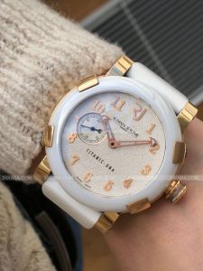 Đồng hồ Romain Jerome Titanic-DNA 45MM 18K Rose Gold Ceramic White Automatic Box Like New T.W2222.00  TW222200
