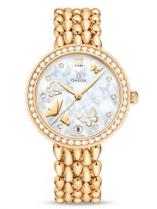 Đồng hồ Omega De Ville Prestige Dewdrop 424.55.33.20.55.008 32.7 Yellow Gold
