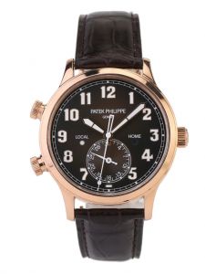 Đồng hồ Patek Philippe Complications 5524R-001 Rose Gold Calatrava Pilot Travel Time - Lướt