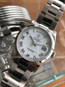 Đồng hồ Rolex Day-Date 36 M118209 118209 Mặt trắng cọc số la mã