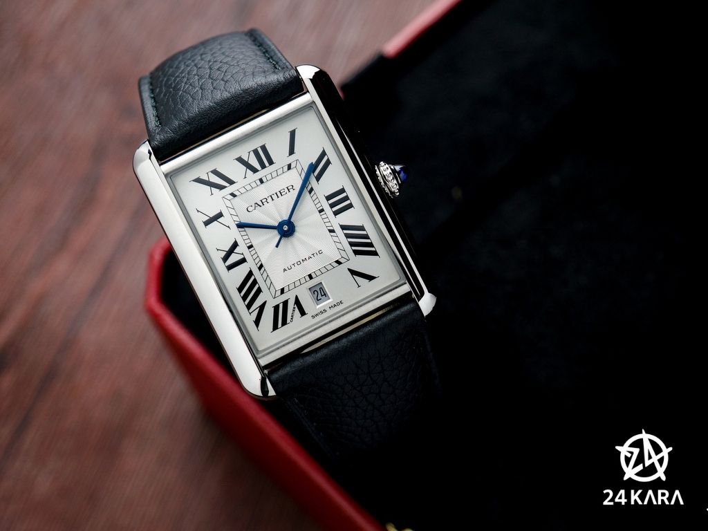 Review chi tiết đồng hồ Cartier Tank Must Extra-large Automatic WSTA0040