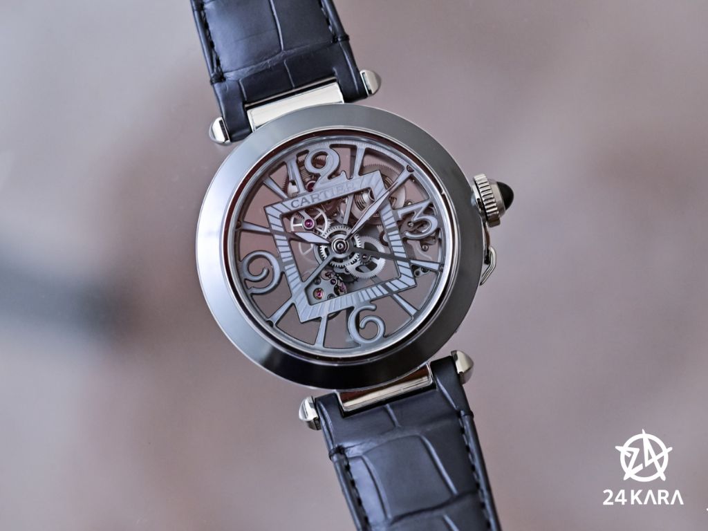 Giới thiệu đồng hồ Pasha de Cartier Skeleton ADLC CRWHPA0017 mới