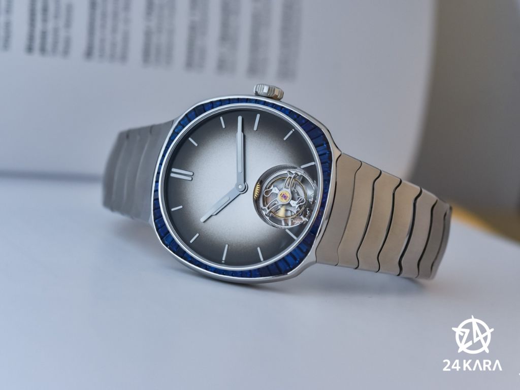 Giới thiệu đồng hồ H. Moser & Cie Streamliner Tourbillon Bucherer BLUE 6804-1200 mới