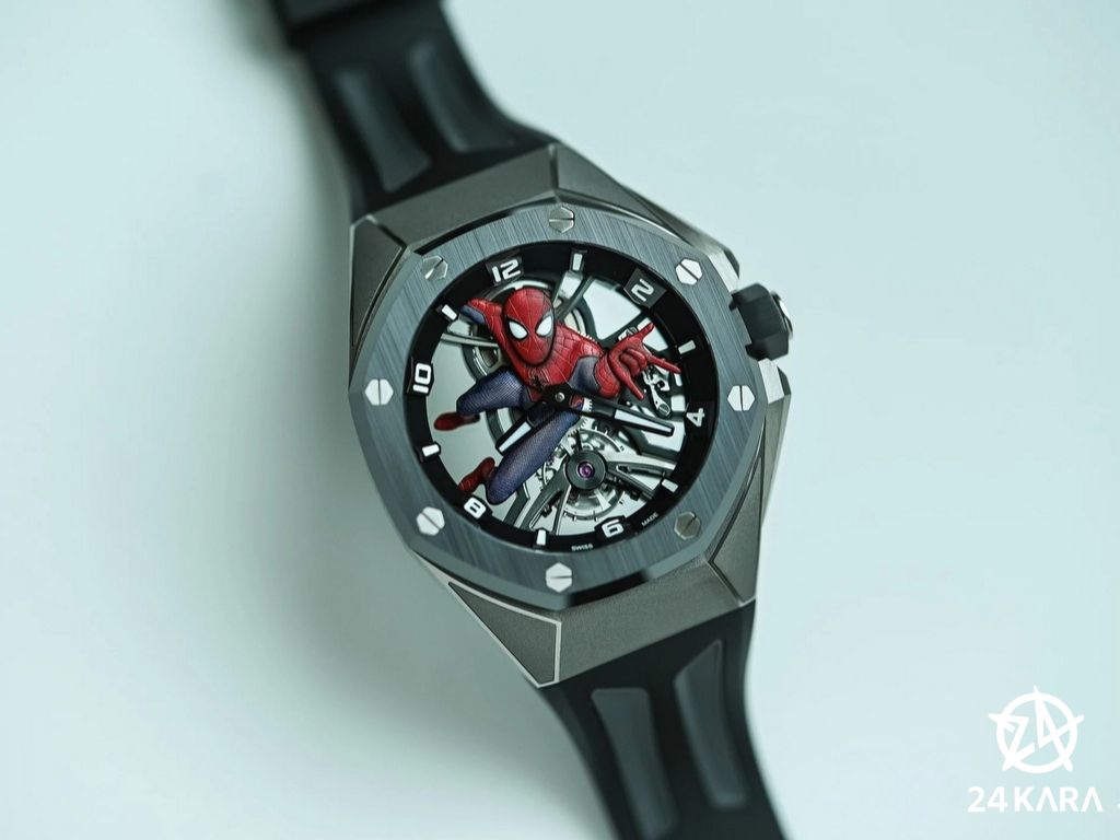 Khám phá sự kết hợp độc đáo giữa Marvel và Audemars Piguet: The Royal Oak Concept Tourbillon Spider-Man 26631IO.OO.D002CA.01