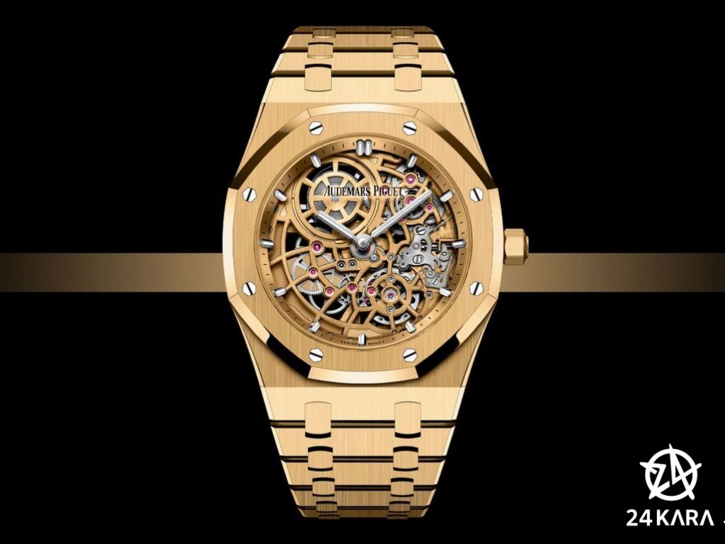 Giới thiệu đồng hồ Audemars Piguet Royal Oak Jumbo Extra-Thin Openworked 16204BA.OO.1240BA.01 mới