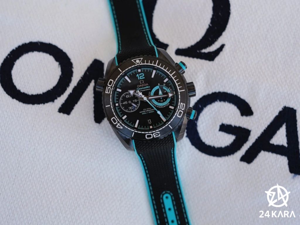 Giới thiệu đồng hồ Omega Seamaster Planet Ocean Deep Black ETNZ Edition 215.92.46.51.01.003 mới