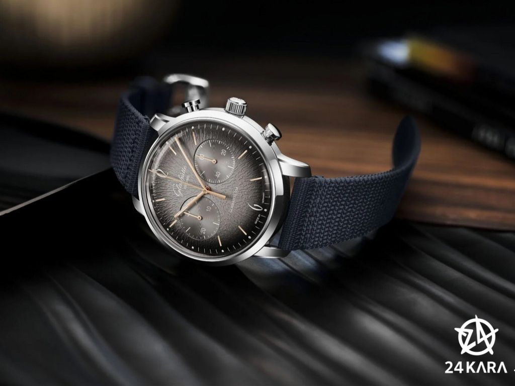 Giới thiệu đồng hồ Glashütte Original Sixties Chronograph Annual Edition 2023 1-39-34-06-22-04 mới