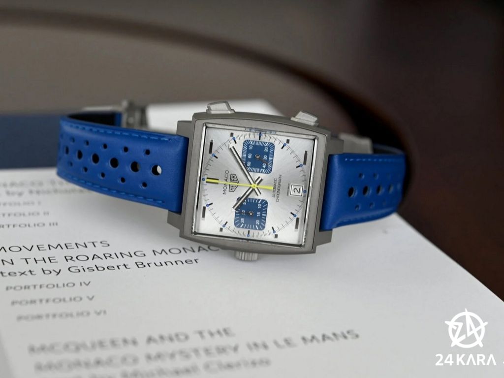 Giới thiệu đồng hồ TAG Heuer Monaco Chronograph Racing Blue Calibre 11 CAW218C.FC6548 mới