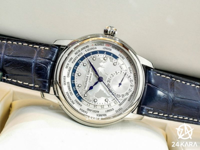 Review đồng hồ Frederique Constant Worldtimer FC-718KW4H6 - Cả thế giới ngay trên tay bạn.