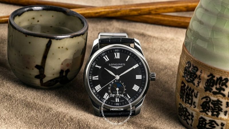 Trên tay mẫu đồng hồ Longines Master Collection Moonphase.