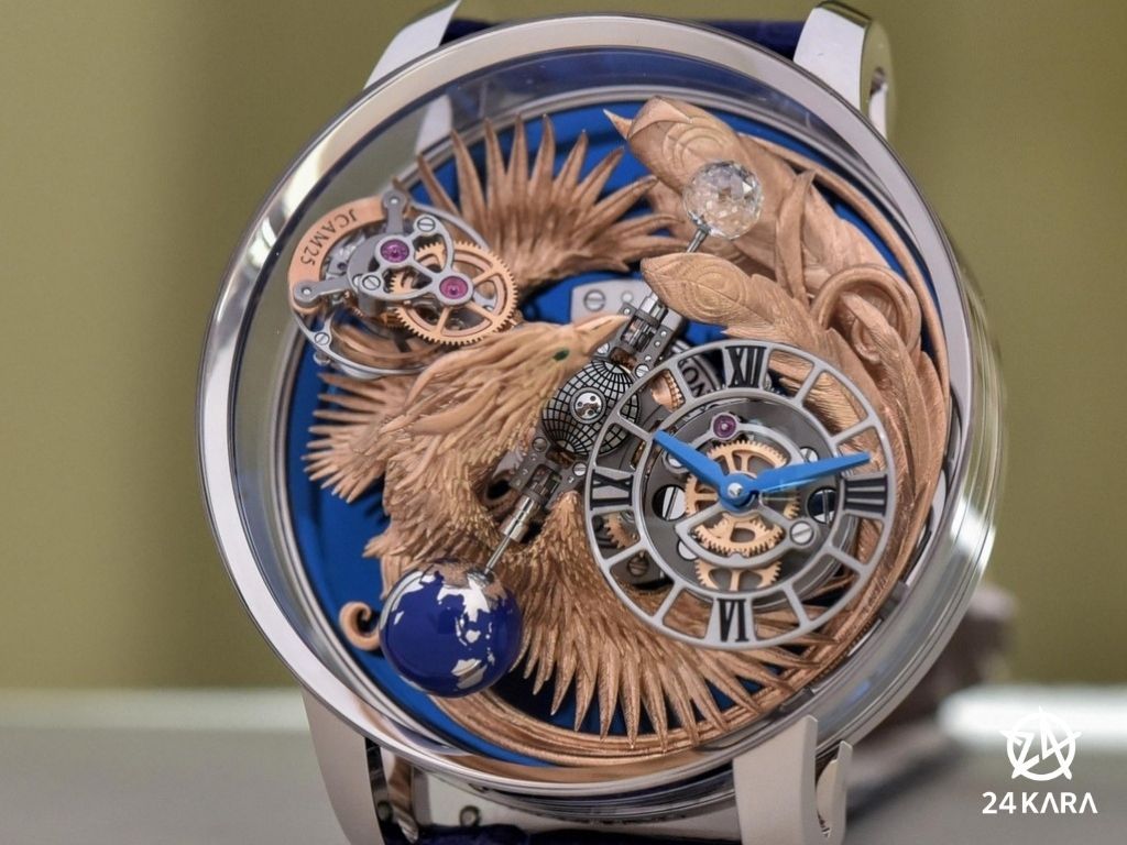 Trên tay đồng hồ Jacob & Co. Astronomia Art Phoenix trị giá 1 triệu đô
