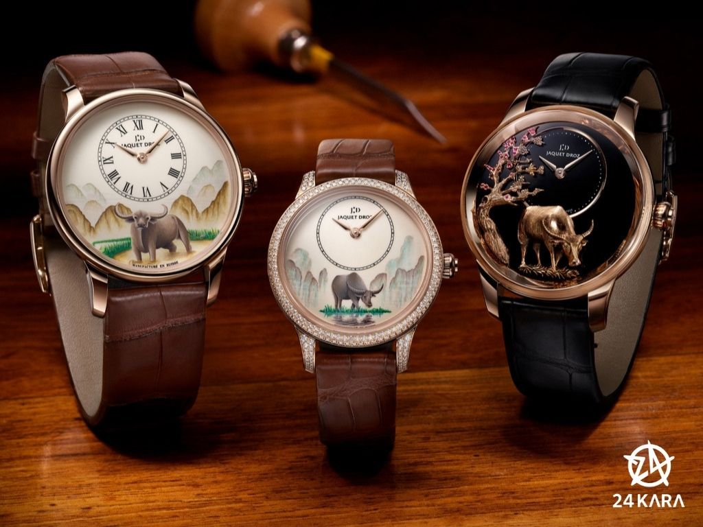 Giới thiệu đồng hồ Jaquet Droz Petite Heure Minute Buffalo Watches phiên bản mừng năm mới Tân Sửu